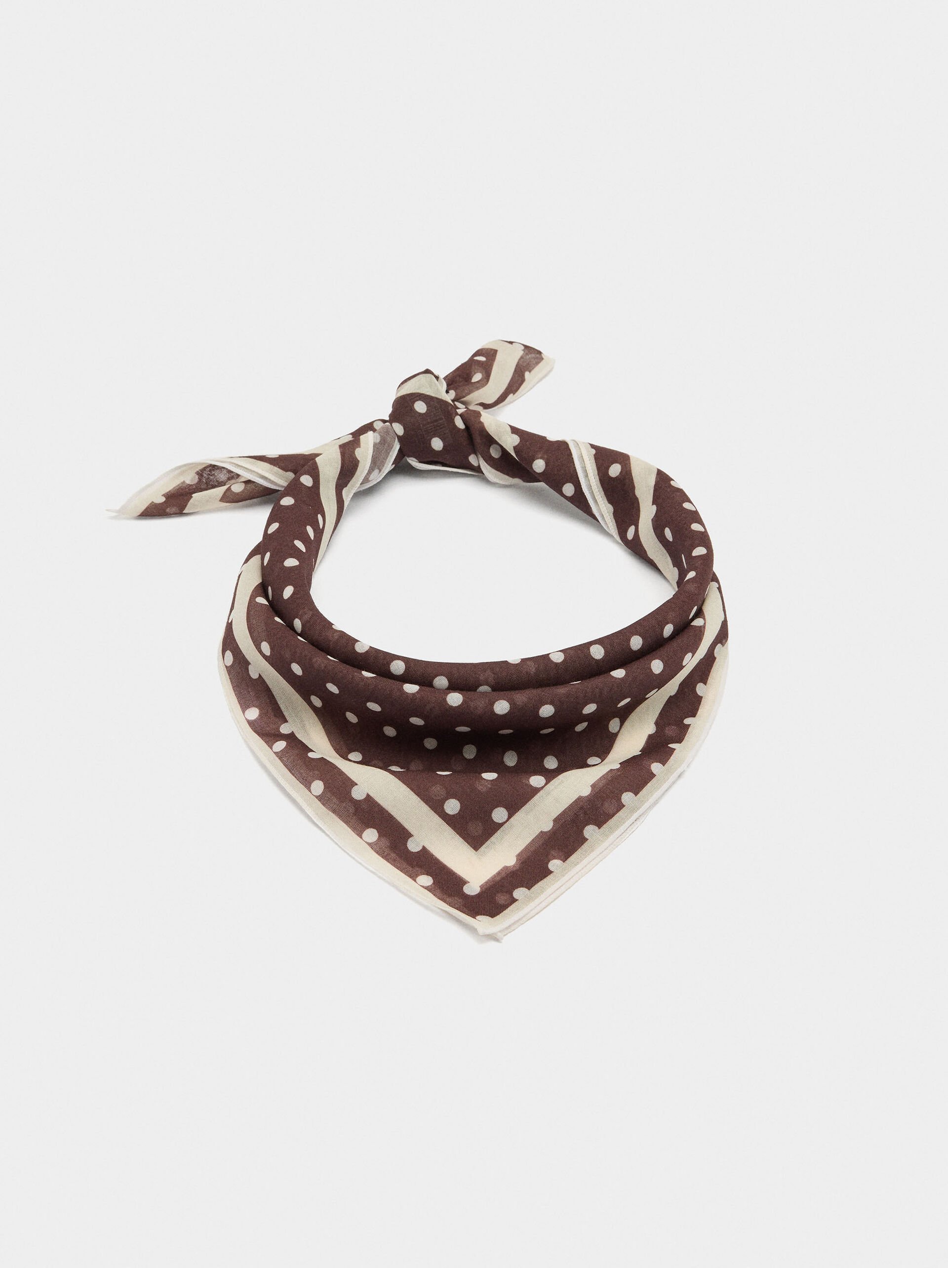Foulard multifonctionnel avec pois image number 2.0