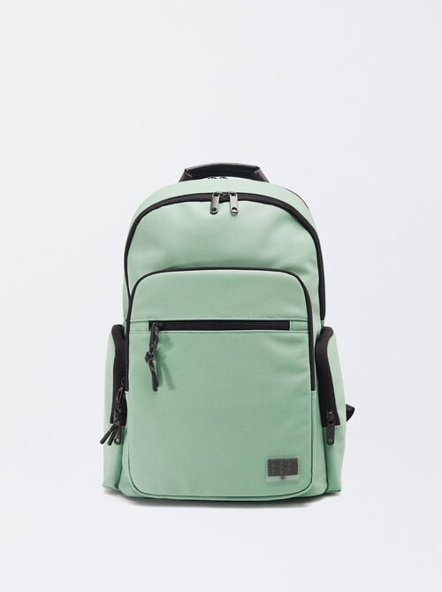 Nylon-Effect Backpack For 13” Laptop
