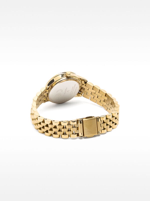 Watch with stainless steel wristband