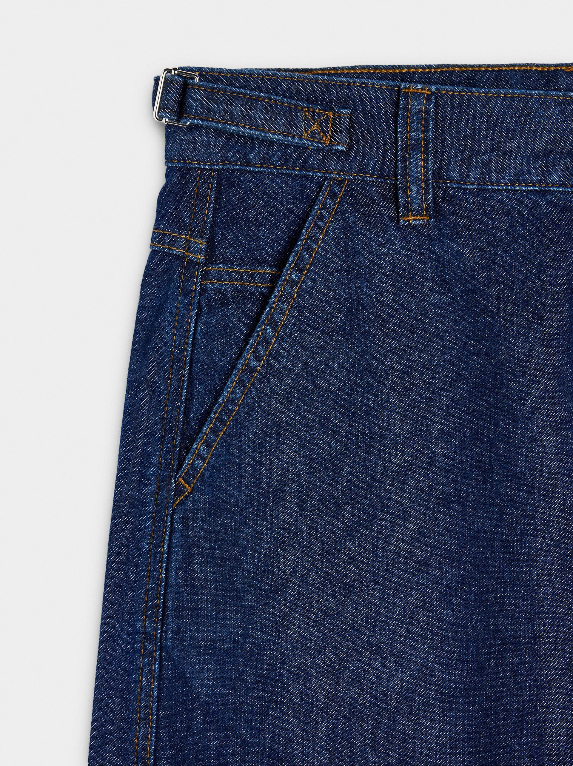 Straight denim trousers image number 6.0