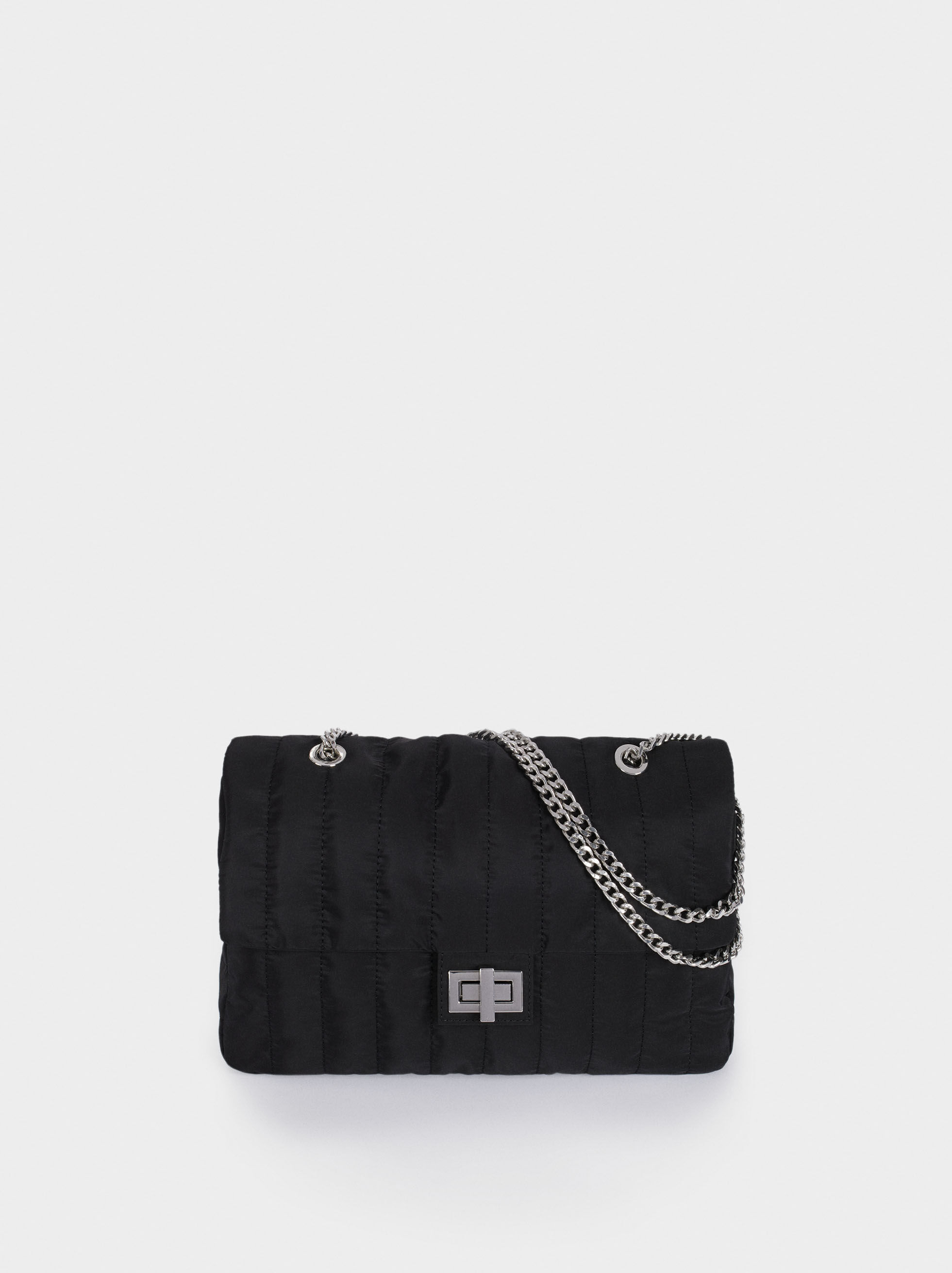quilted nylon crossbody bag