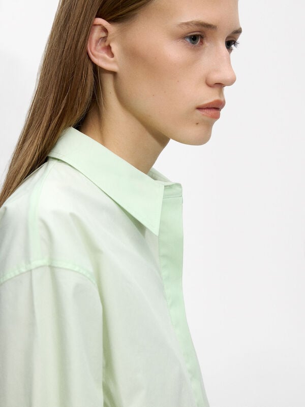 Camicia di cotone a maniche lunghe