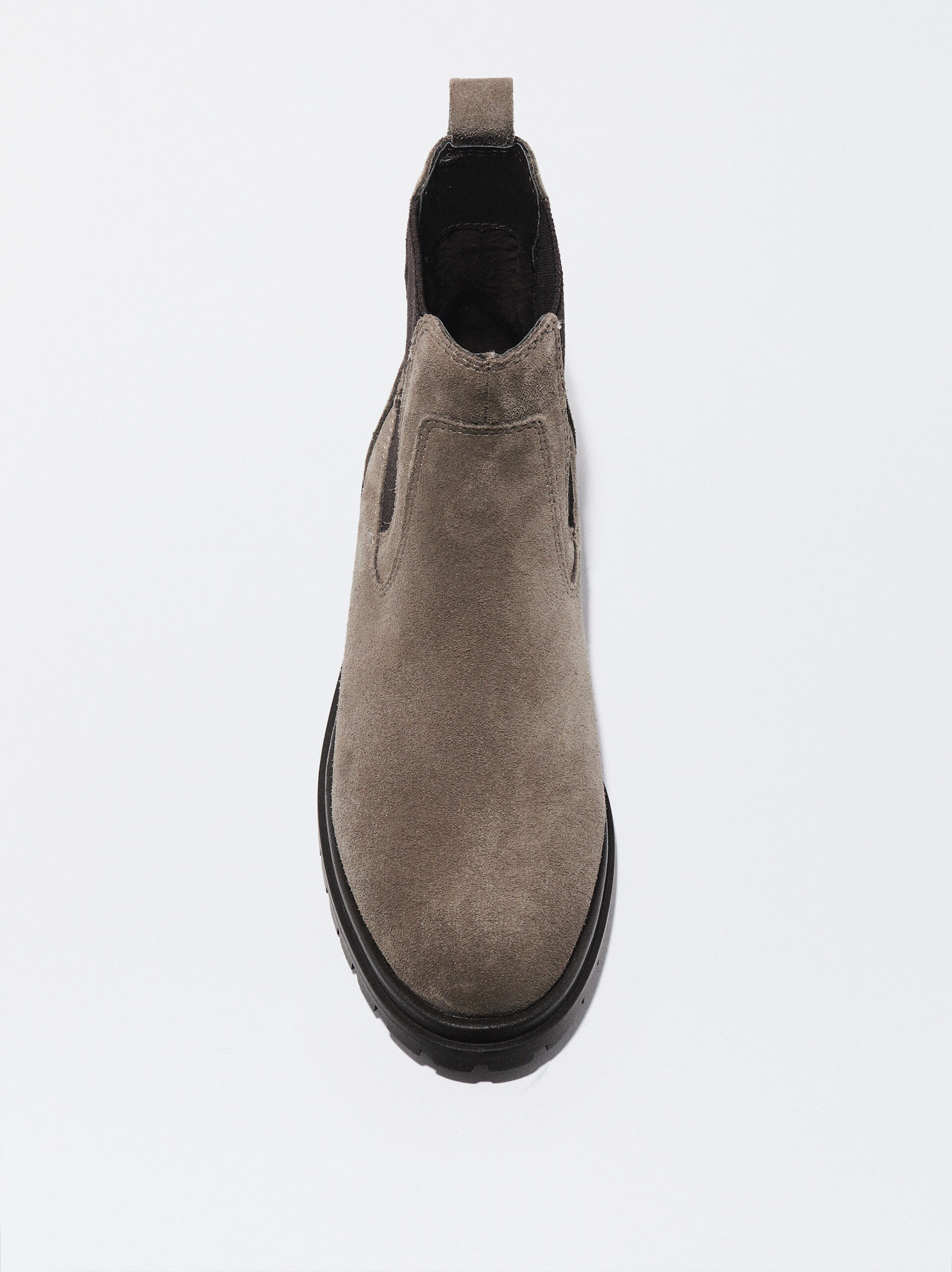 Online Exclusive - Flat Leather Ankle Boots image number 2.0