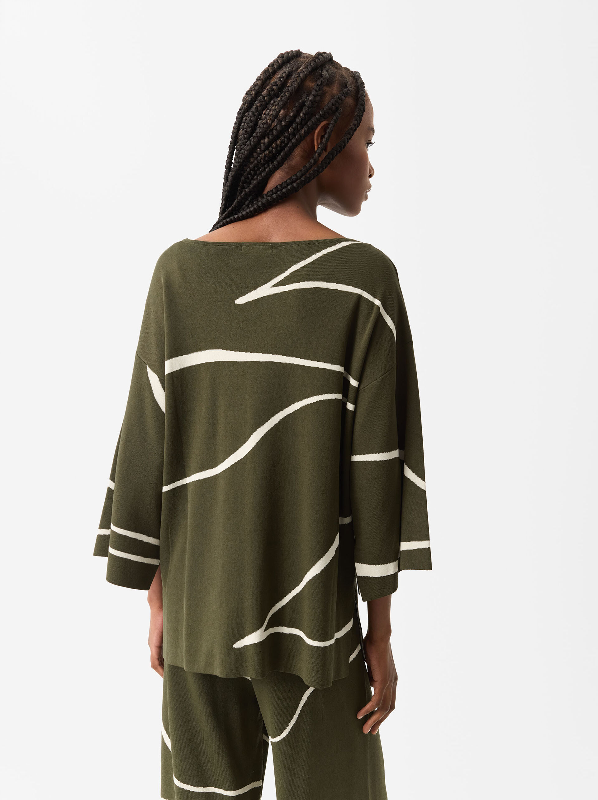 Pullover In Maglia Jacquard image number 3.0