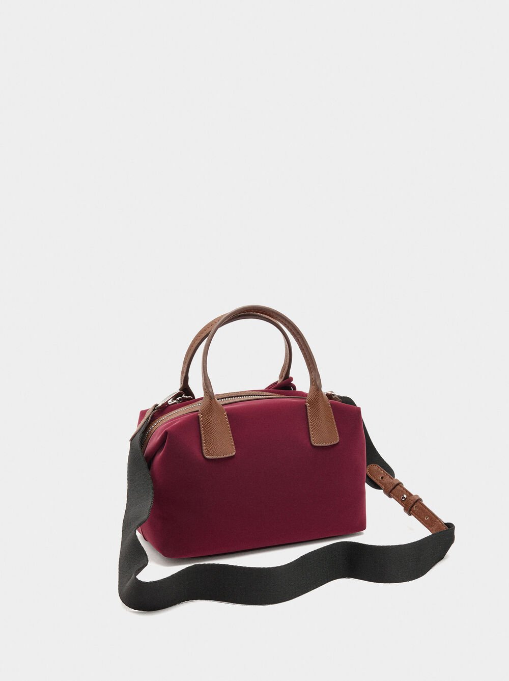 Soft texture tote bag with pendant