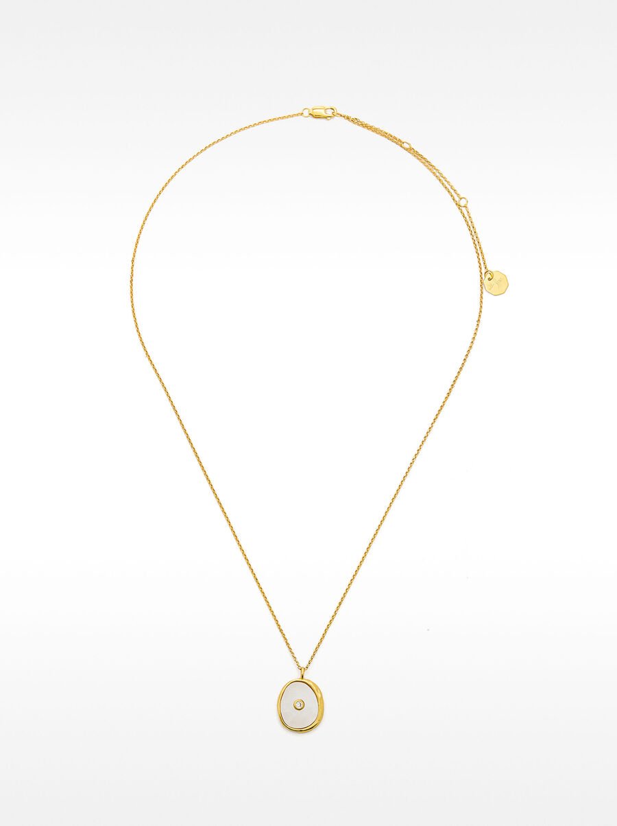 Collana con perla d’acqua dolce e zirconia – argento sterling 925
