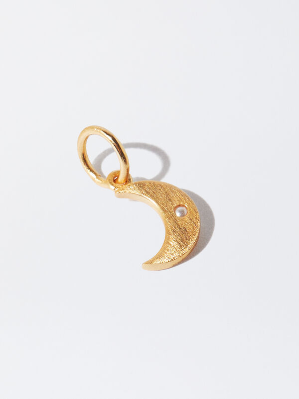 925 silver moon charm