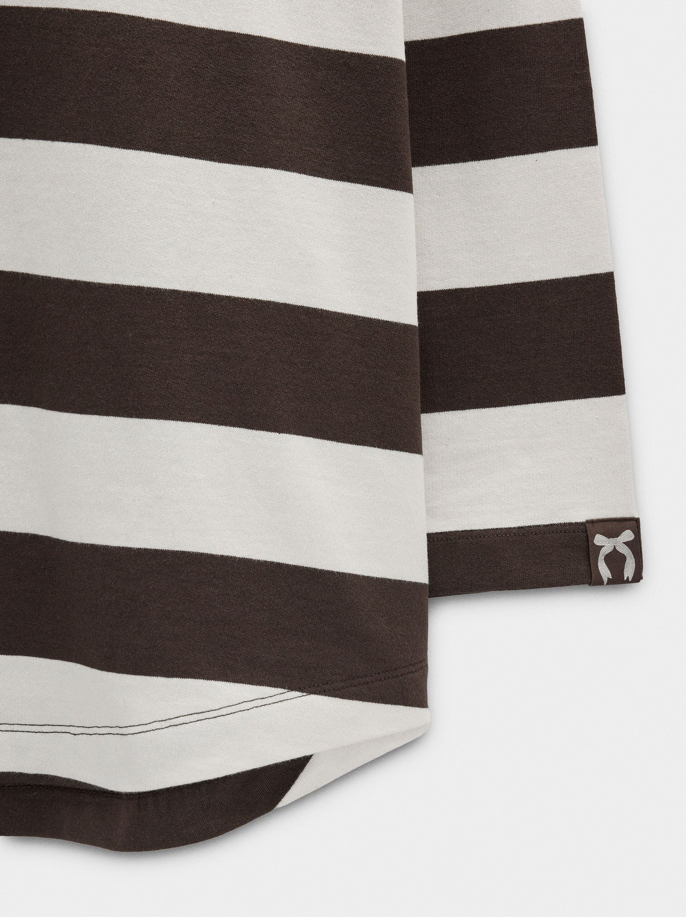 Striped T-shirt 100% cotton image number 5.0