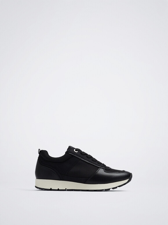 Contrasting Trainers, Black, hi-res