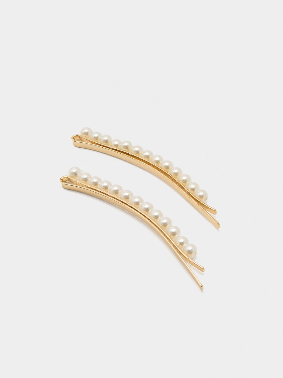 Set de ganchos con perlas