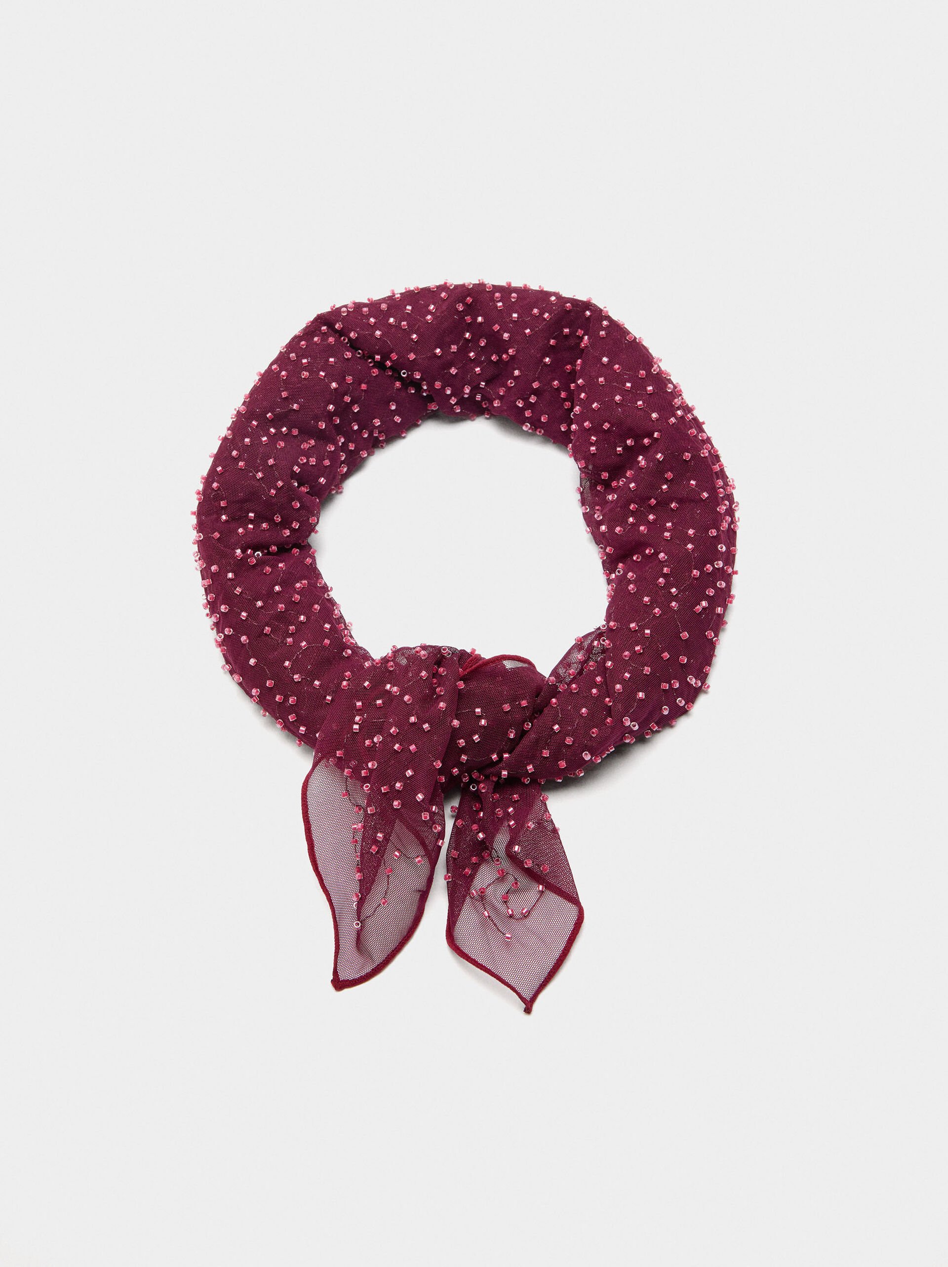 Foulard multifonctionnel avec perles image number 3.0