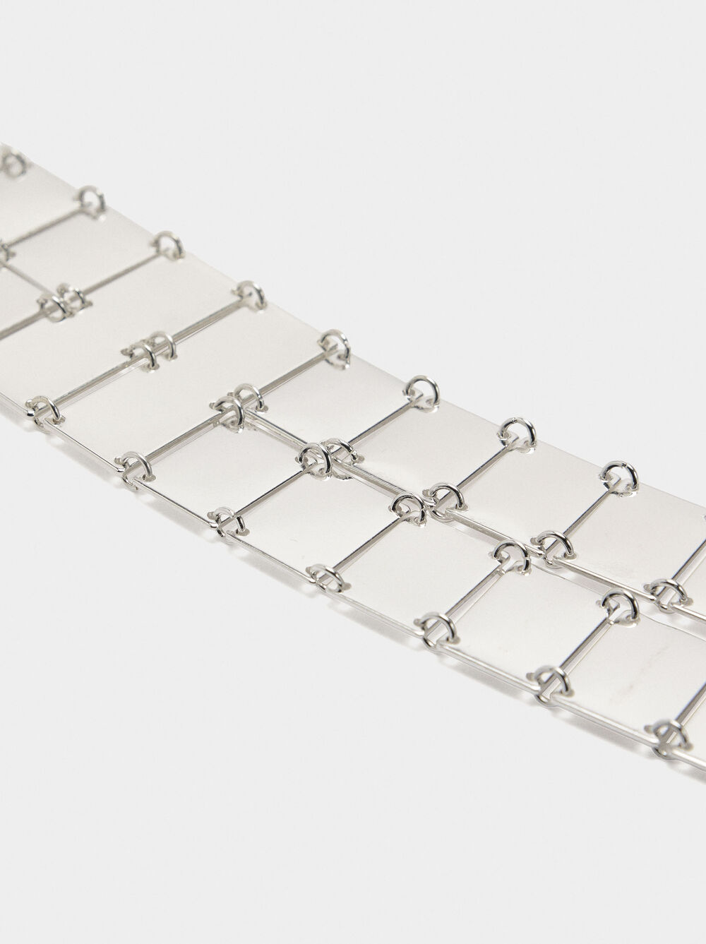 Double necklace with rectangles