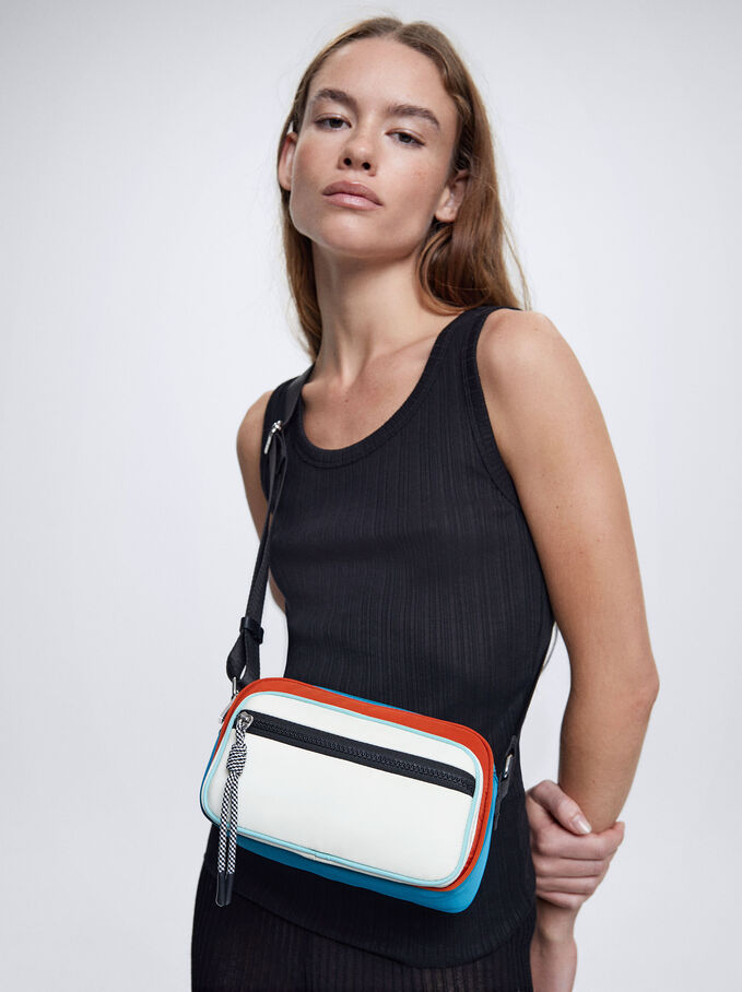Nylon Crossbody Bag, Multicolor, hi-res