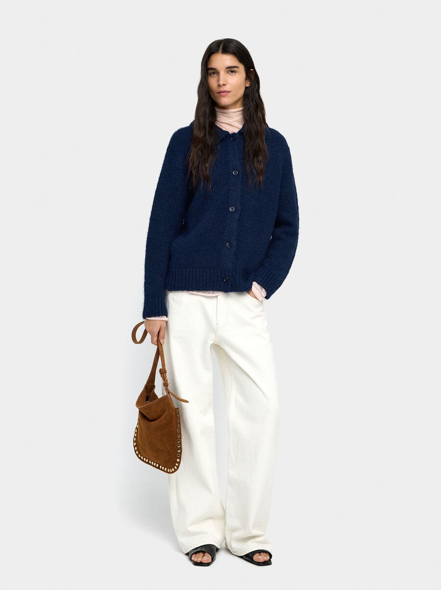 Cárdigan de punto liso