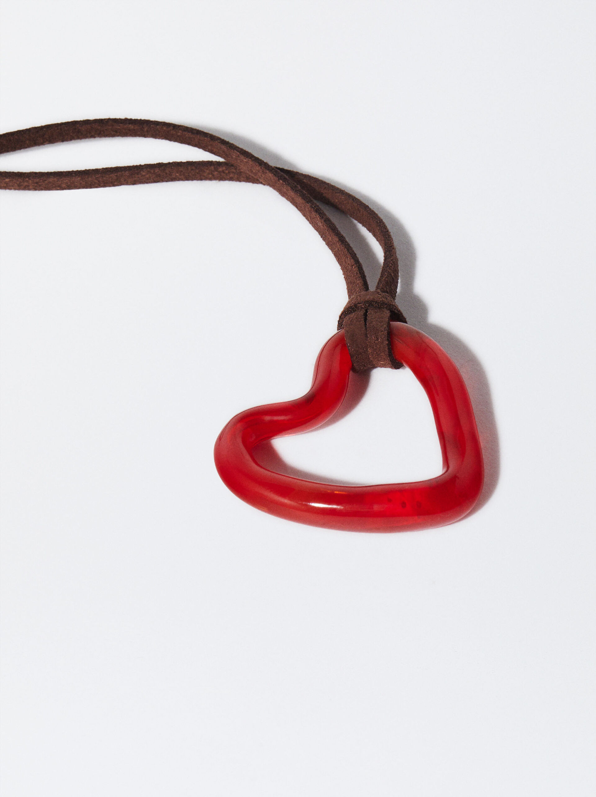 Online Exclusive - Collana In Corda Con Cuore image number 2.0