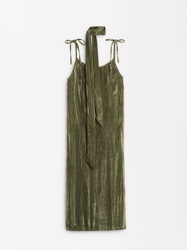 Velvet strappy dress