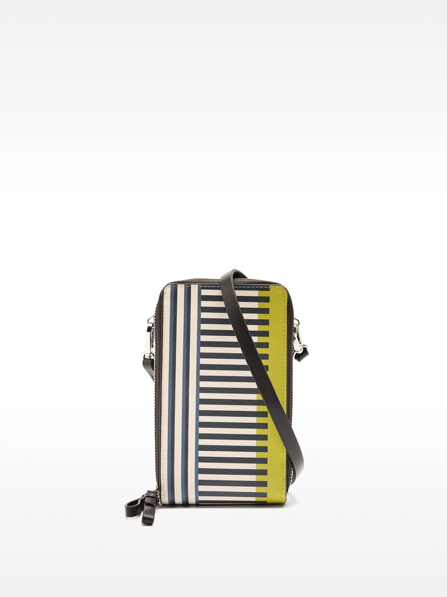 Striped mobile phone bag