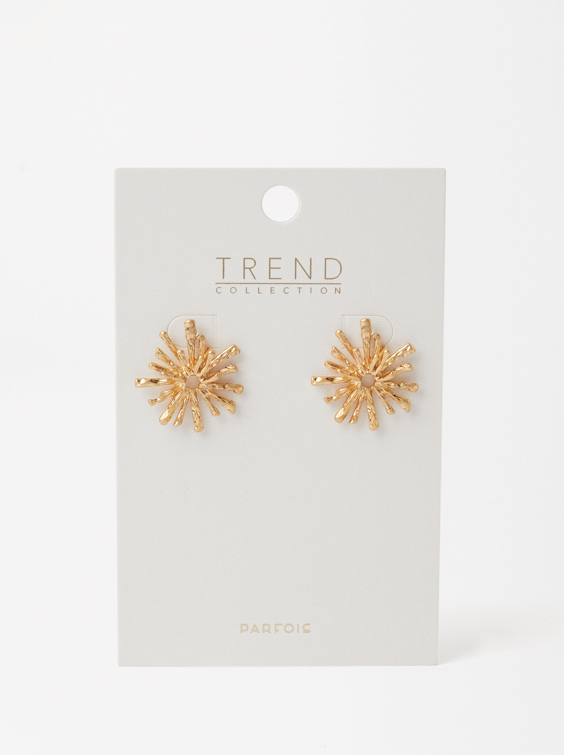 Sea Urchin Gold Earrings image number 2.0