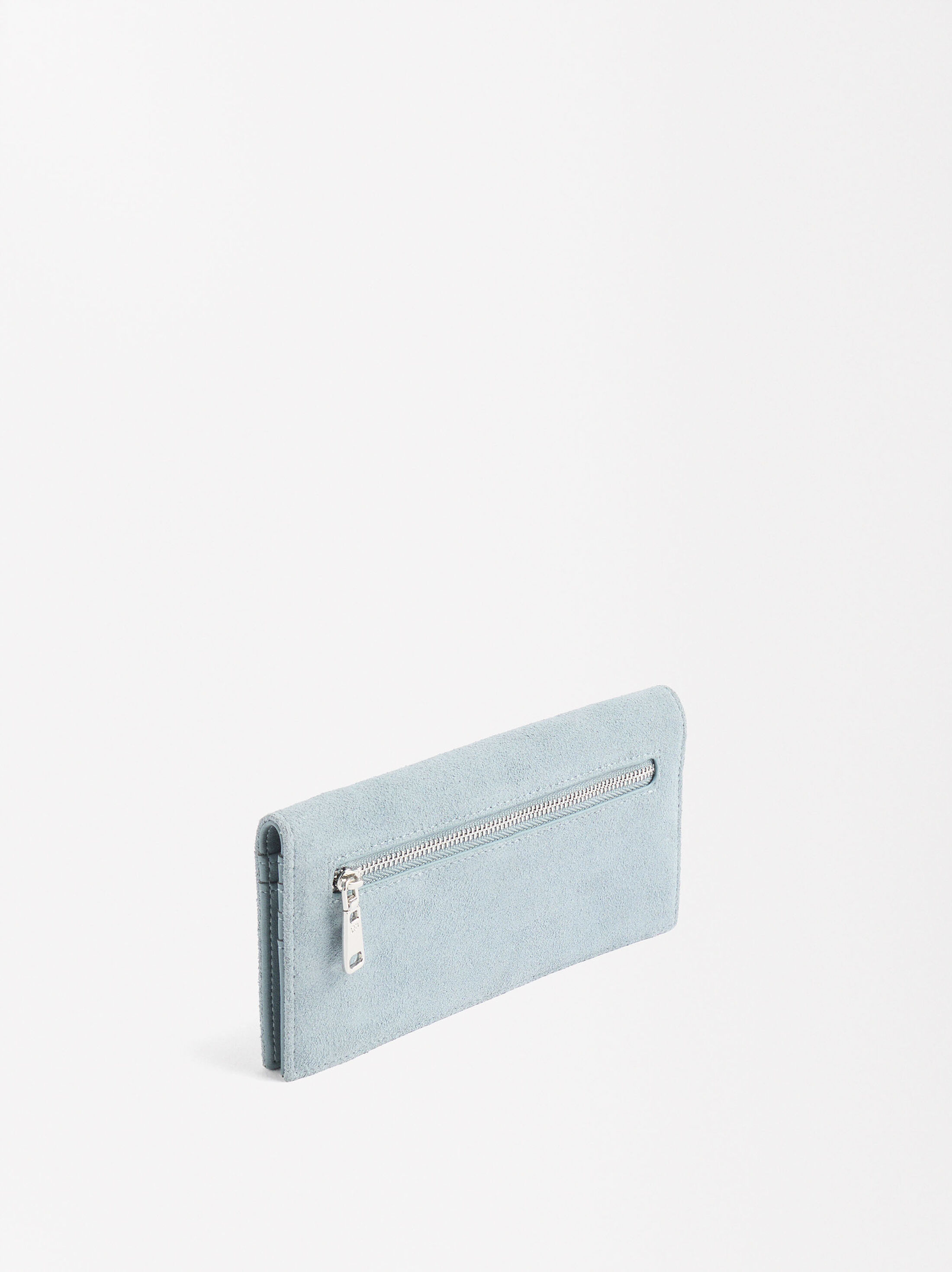 Leather coin purse with applications image number 2.0