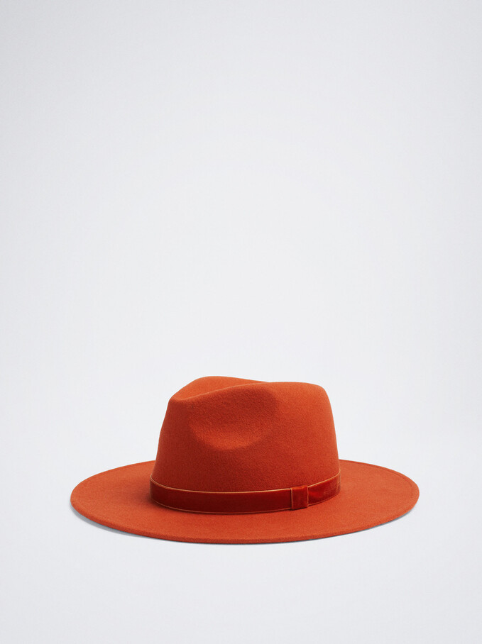 Woollen Hat, Orange, hi-res