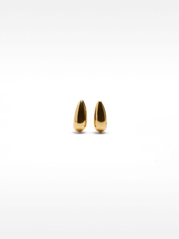Teardrop earrings – stainless steel