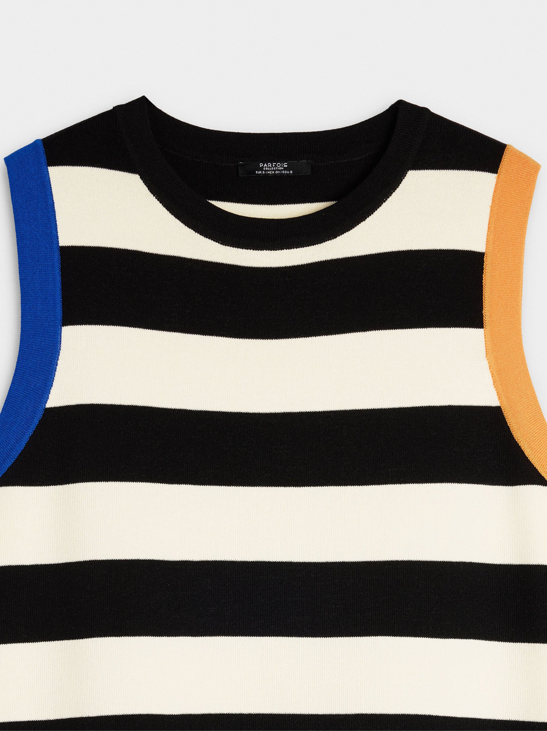 Knit dress with stripes image number 6.0