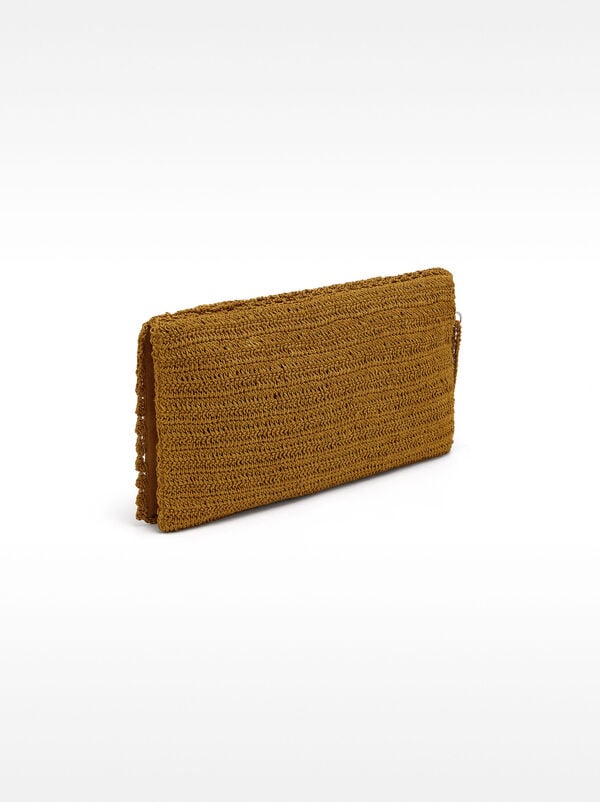 Mesh handbag with mirror effect