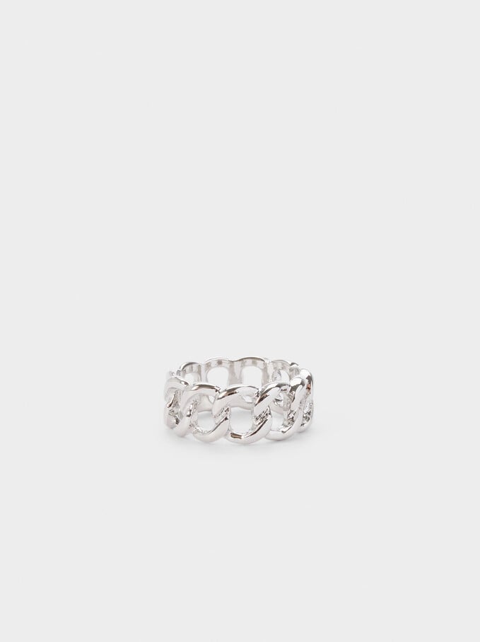 Woven Ring, Silver, hi-res
