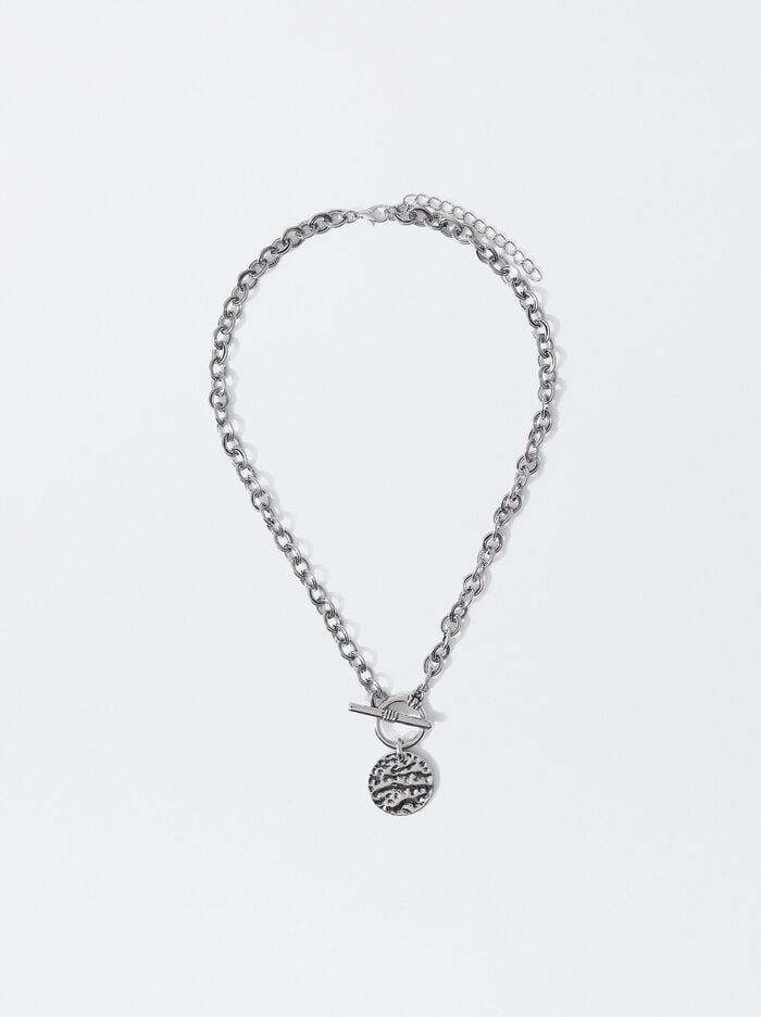 Silver-Plated Necklace With Pendant
