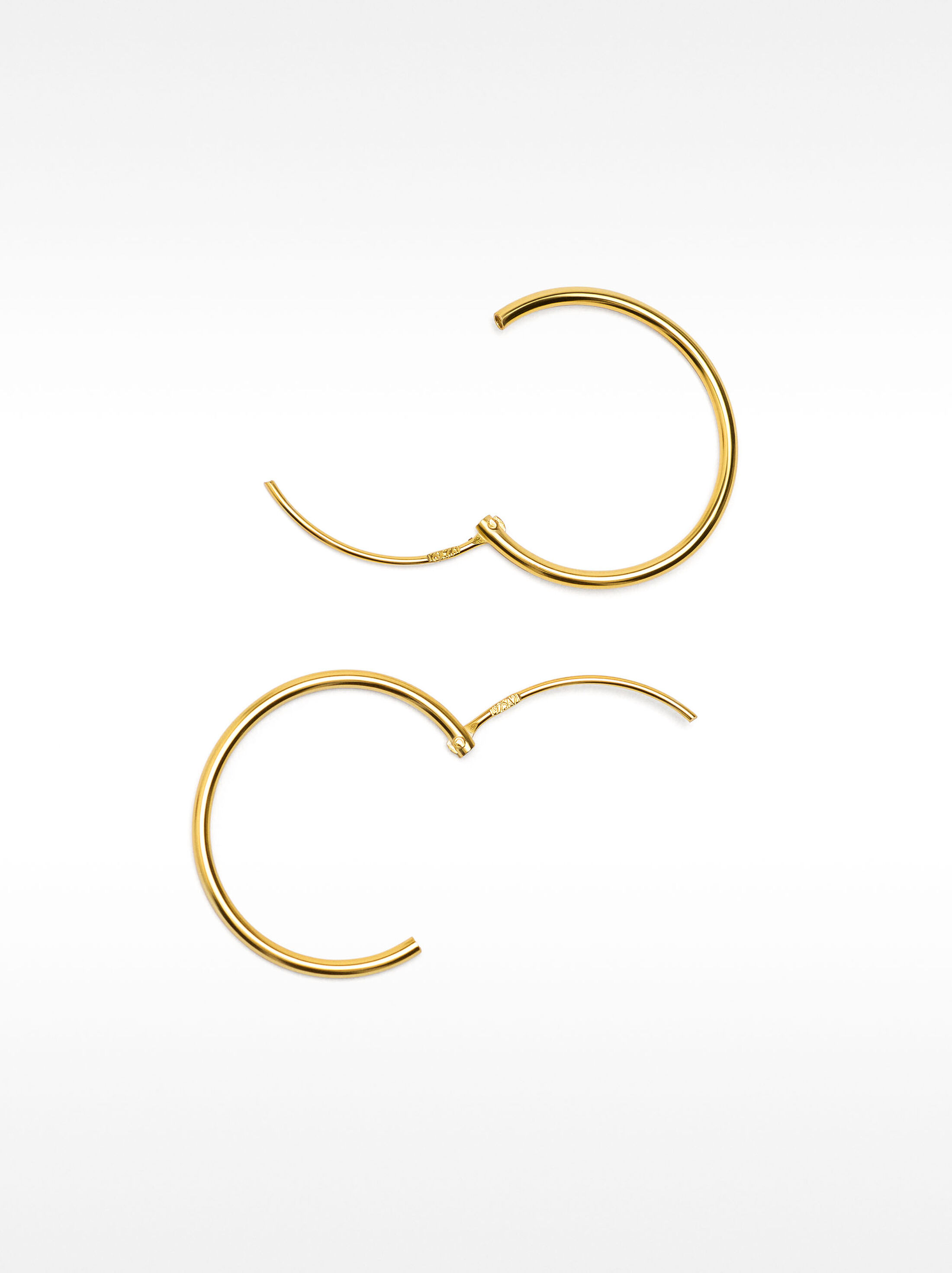 Short 925 silver hoop earrings image number 3.0