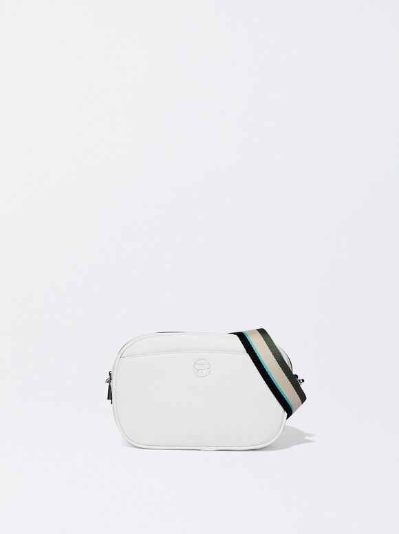 Webbing Strap Crossbody Bag, White, hi-res