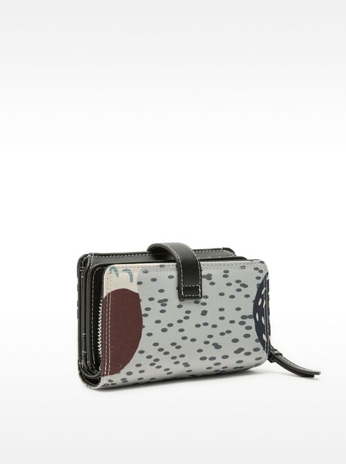 Cartera de nylon estampada