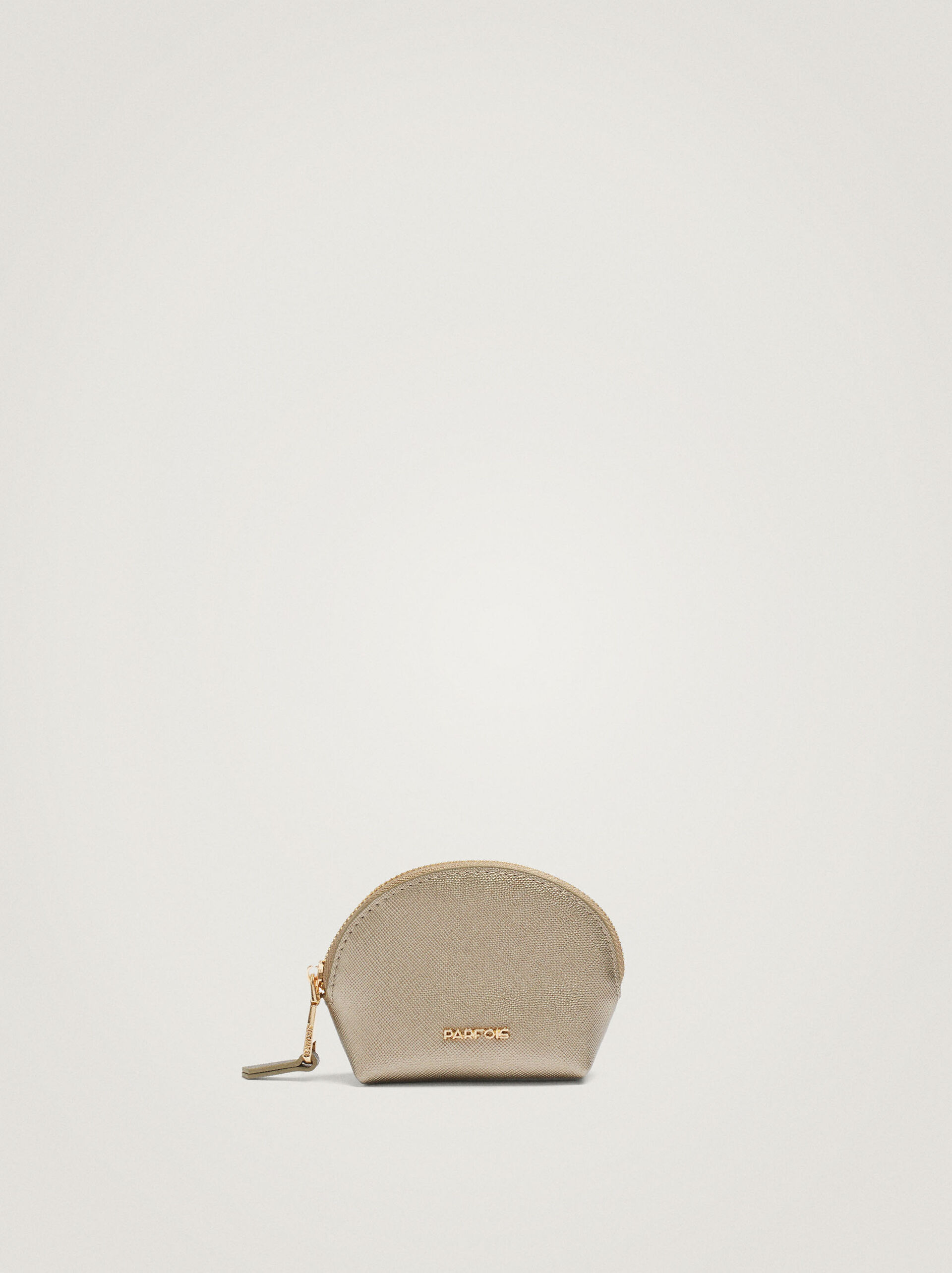 Plain coin purse with zip fastening image number 0.0