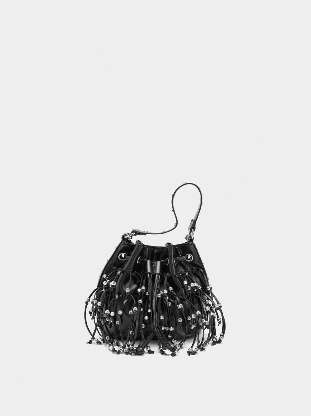 Partytasche mit Fransen und Perlen