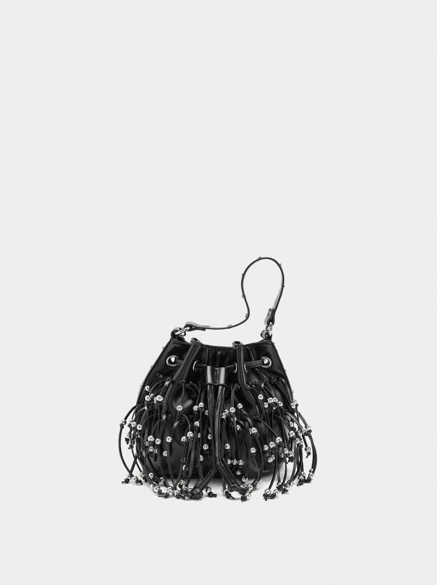 Bolso de fiesta con flecos y cuentas