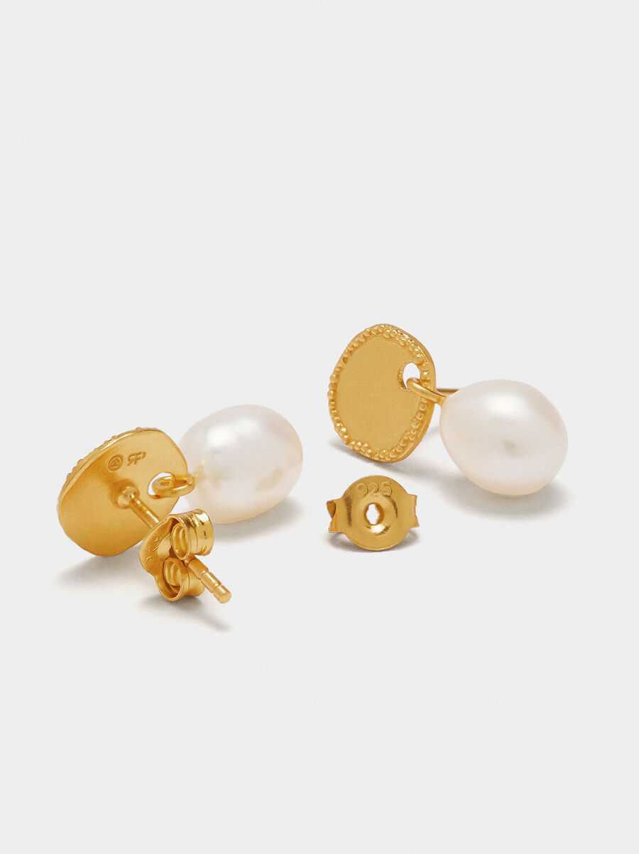 Earrings with freshwater pearls - 925 sterling silver