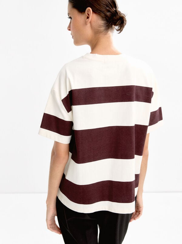 Striped cotton T-shirt