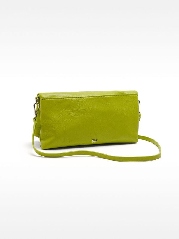 Crackle-effect crossbody bag