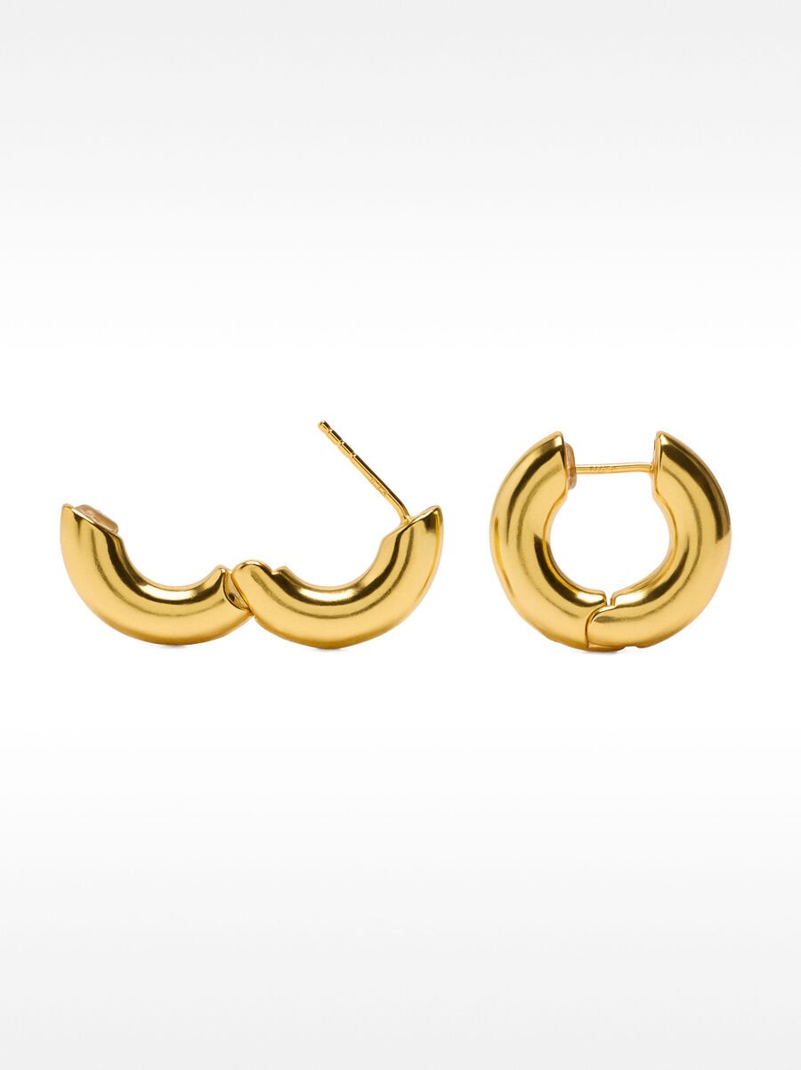 Maxi tubular hoop earrings - 925 sterling silver