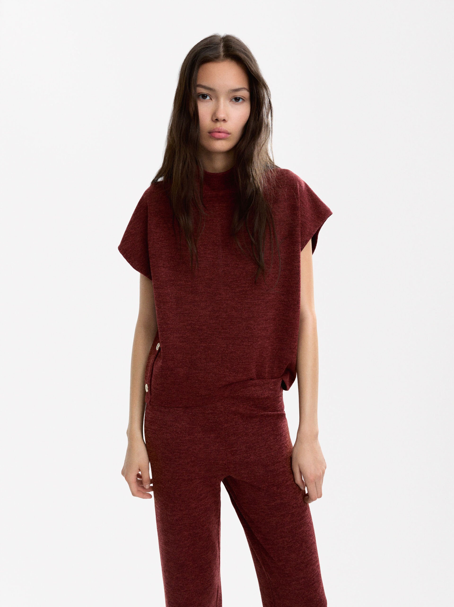 T-shirt with side buttons image number 0.0