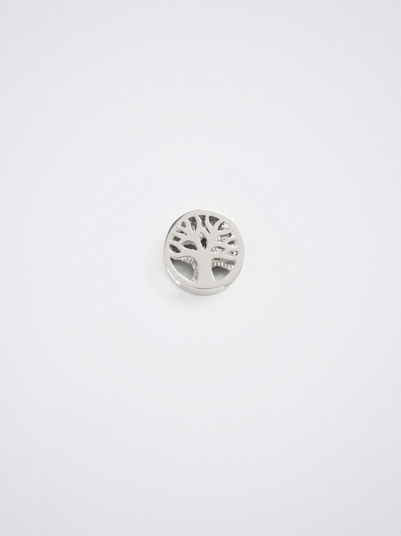 Online Exclusive - Stainless Steel Tree Of Life Charm, Silver, hi-res