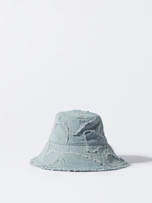 Online Exclusive - Bucket Hat With Hearts, Blue, hi-res
