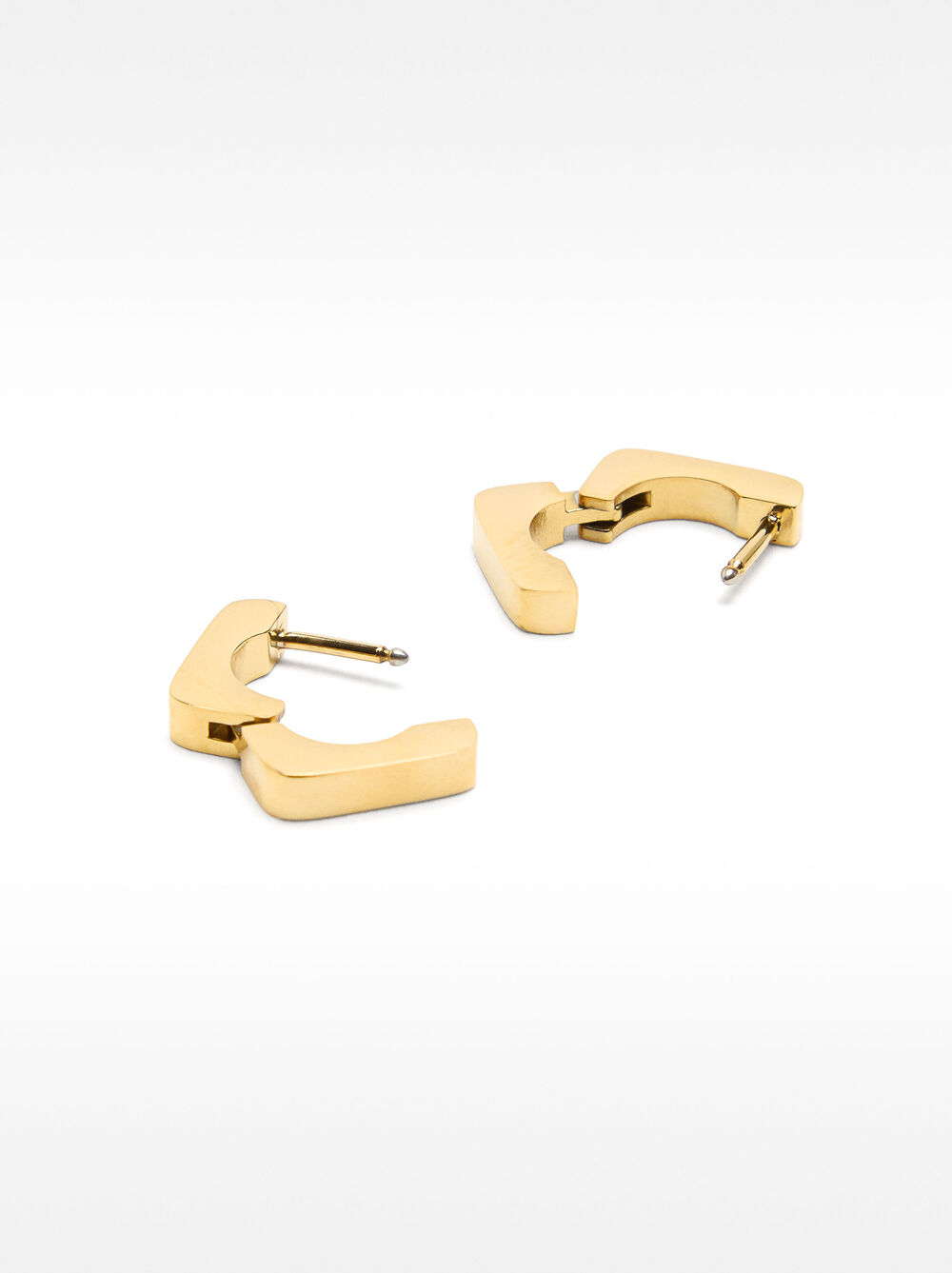 Quadratische Creolen – Edelstahl