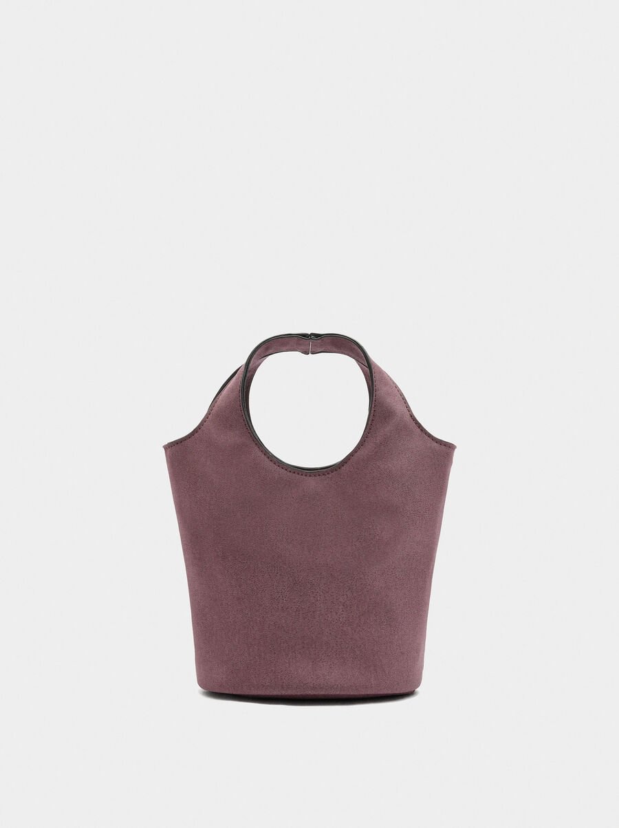 Bolso bombonera efecto piel
