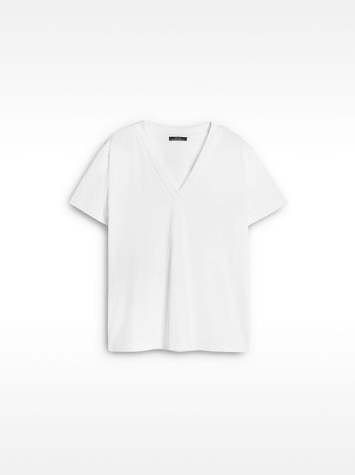 Camiseta básica cuello pico