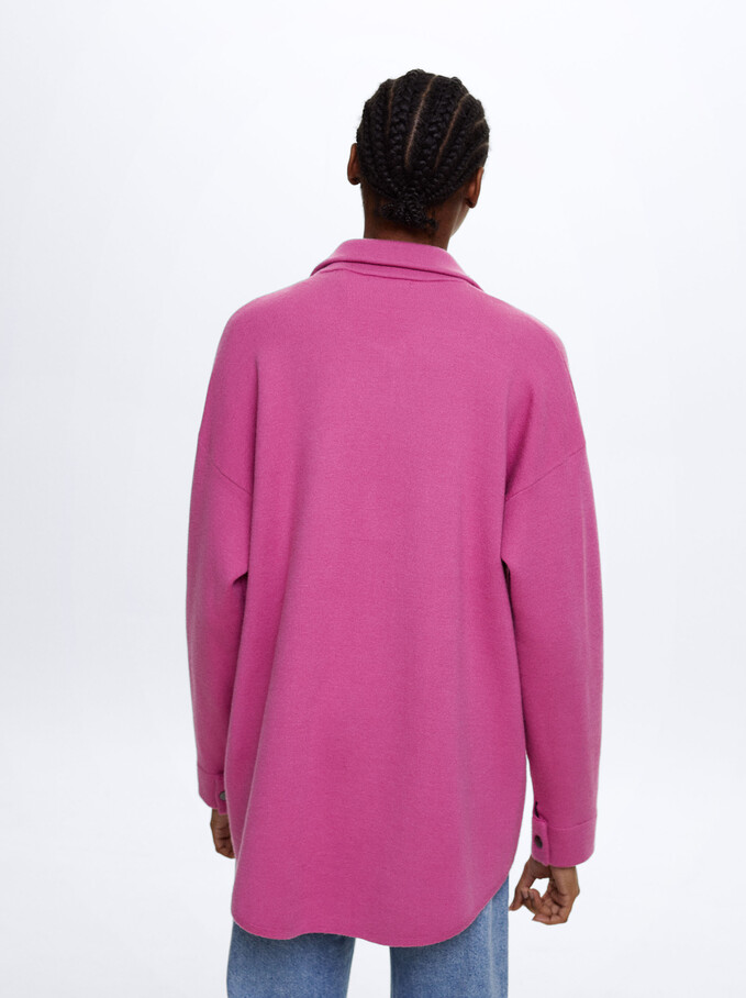 Overshirt With Pockets, Pink, hi-res
