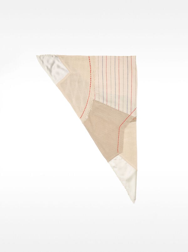 Triangular cotton scarf