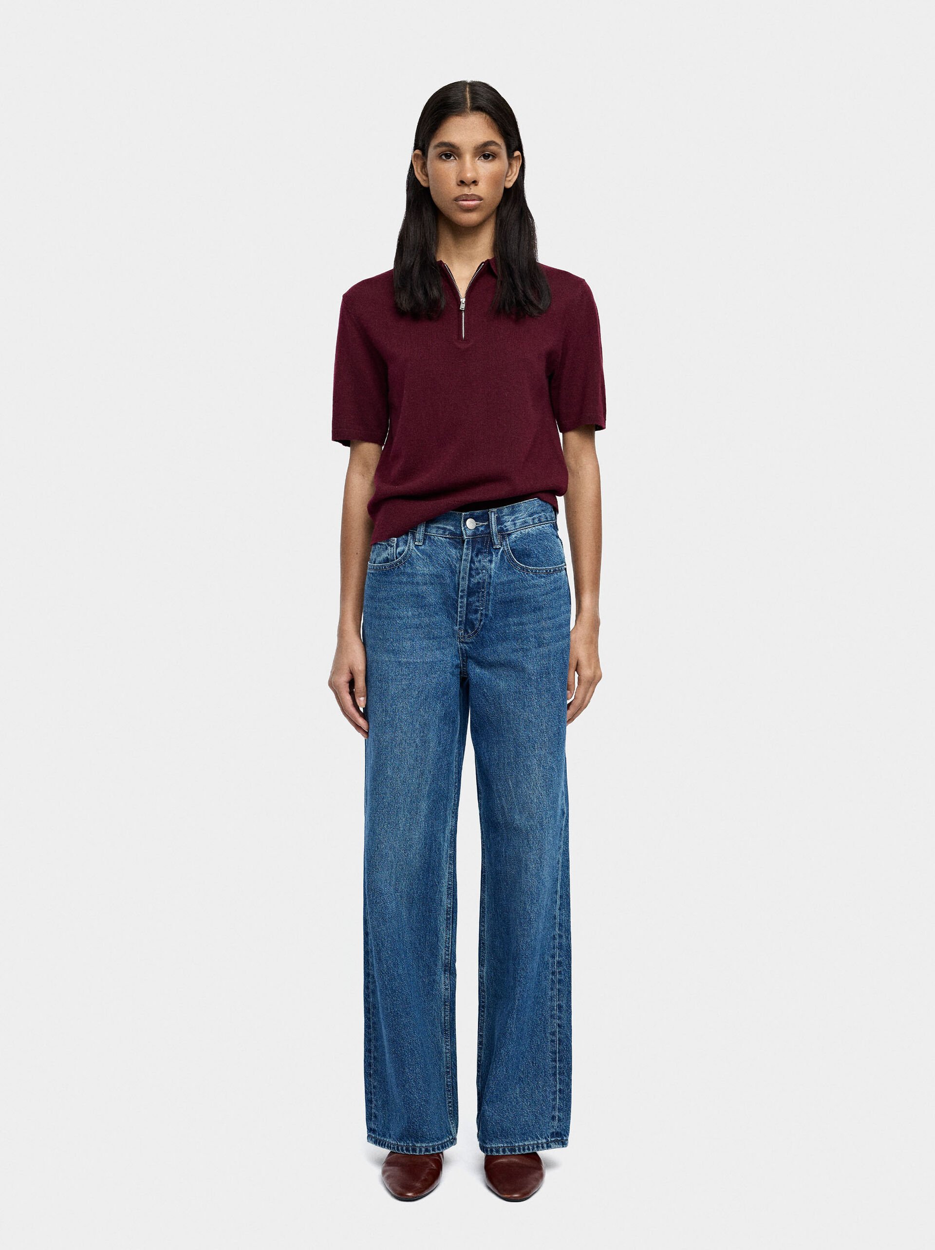 Polo collar T-shirt image number 4.0