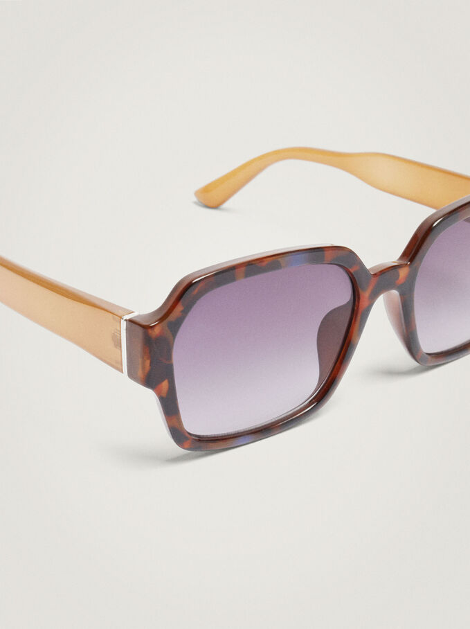 Tortoiseshell Sunglasses, Brown, hi-res