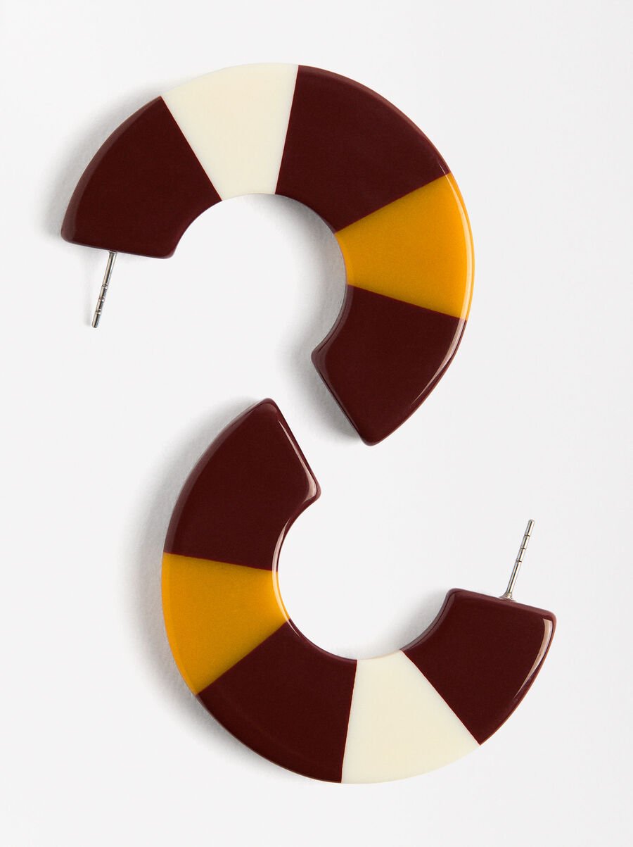 Multicolor open hoops